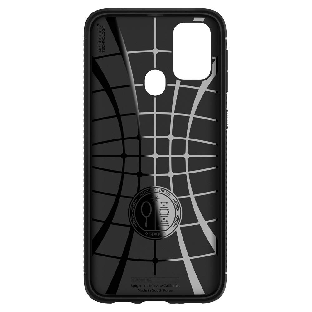 Case Samsung Galaxy M31 Spigen Rugged Armor Carbon Casing Softcase