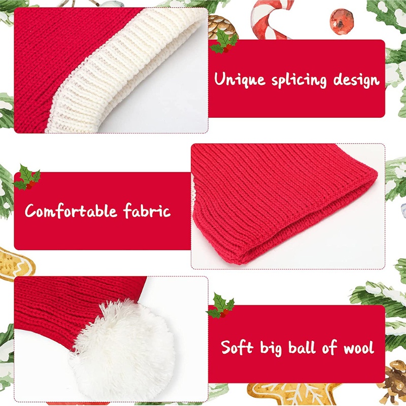 ★〓YUFeiPet〓★ Christmas Pet Hat Funny Christmas Hat Pet Ears and Neck Warmer Cover Photo Props Suitable for Cats and Dogs