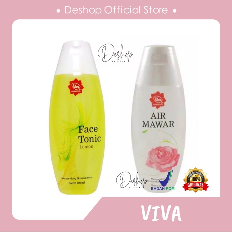 BPOM - Viva Face Tonic Lemon / Air Mawar Viva 100ml