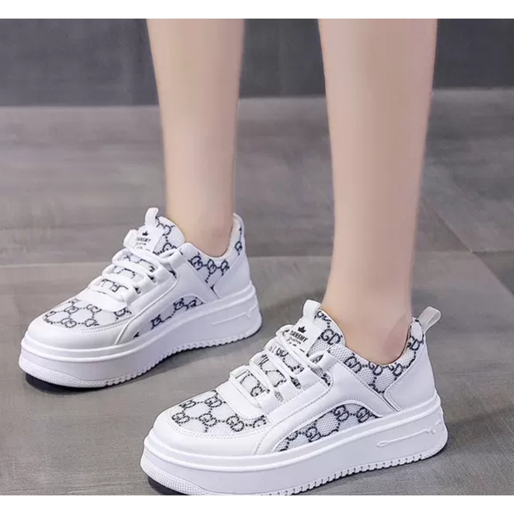 AGI22105 sepatu sneakers wanita murah sepatu tali wanita import sepatu sport wanita cod jakarta