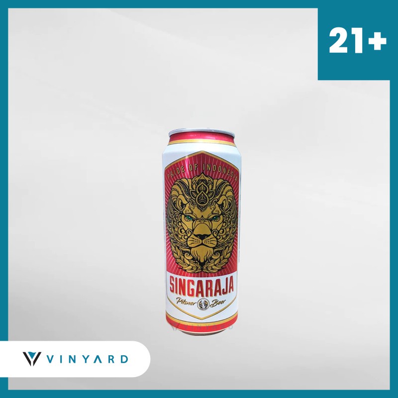 Singaraja Pilsner Beer Can 500 Ml ( Original &amp; Resmi By Vinyard )