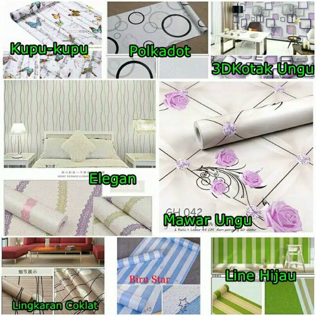 Wallpaper dinding 1kg bisa 2roll