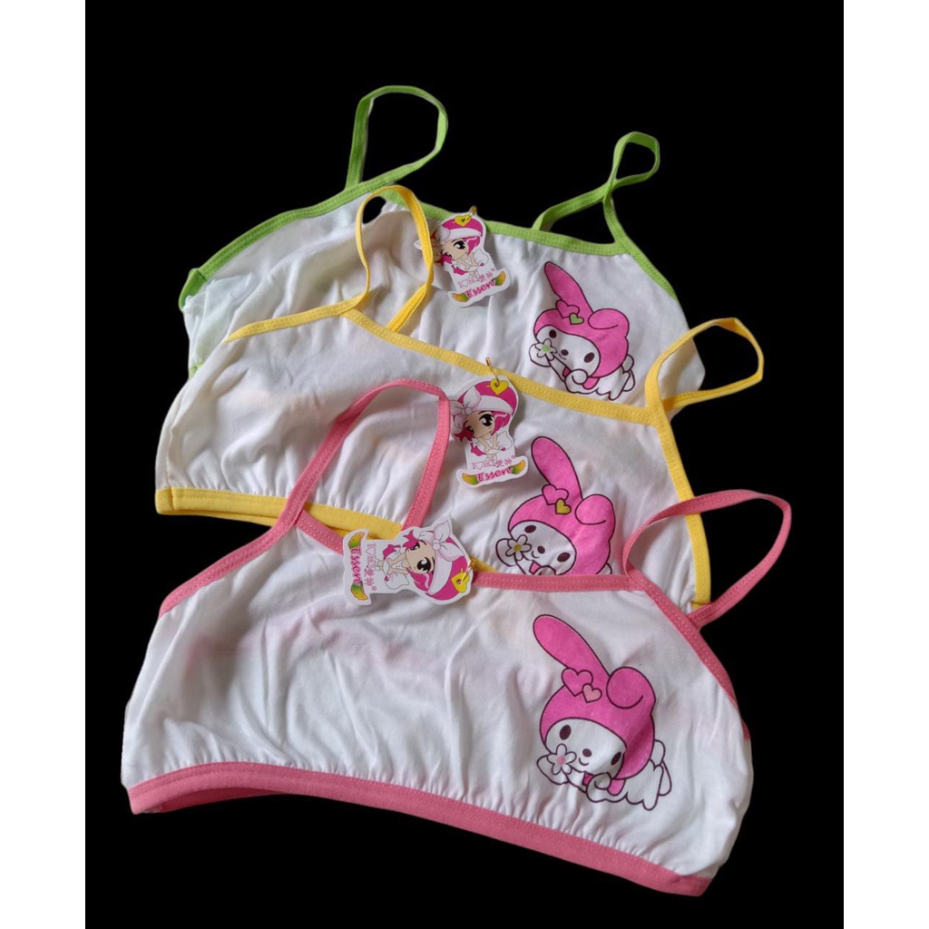 6pcs Miniset Anak SD Perempuan SMP Remaja ABG Mini Set BH Bra Kutang Dalaman Lusinan Kaos Dalam