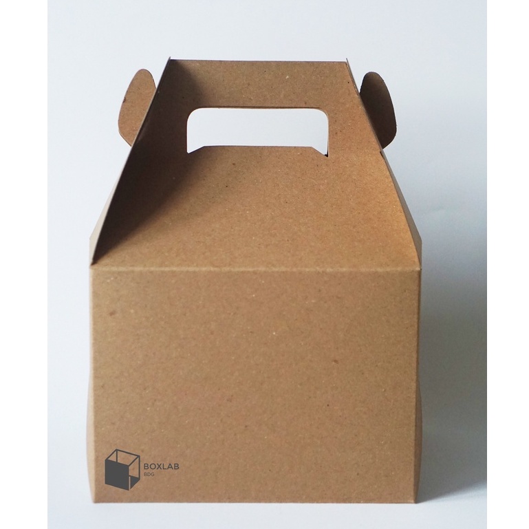 

Gable Box 20x15x15 cm, Packaging Cake, Box Souvenir, Hampers, Kotak Roti GB 201515