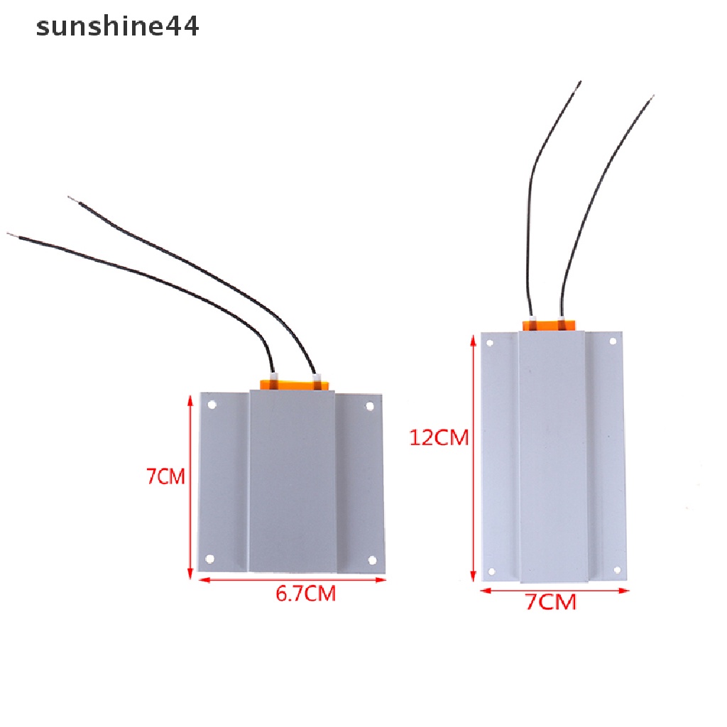 Sunshine Plat Pemanas PTC thermostat 220V Bahan aluminum Untuk Lampu Belakang led