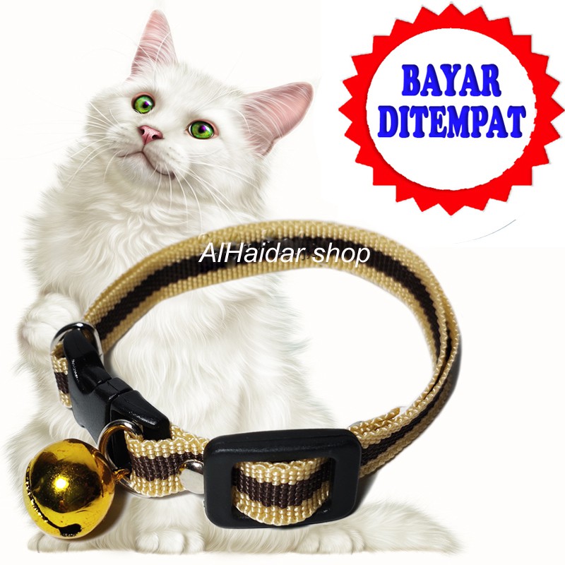 KALUNG KUCING GARIS MOTIP HEWAN PELIHARAAN