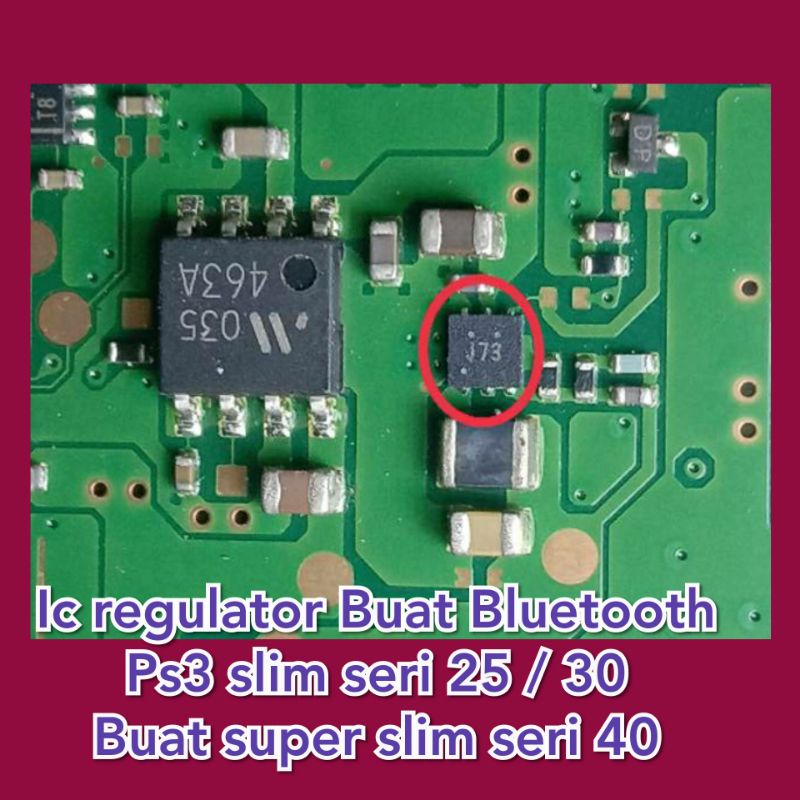 ic regulator bluetooth ps3 slim super slim seri 25 / 30 / 40