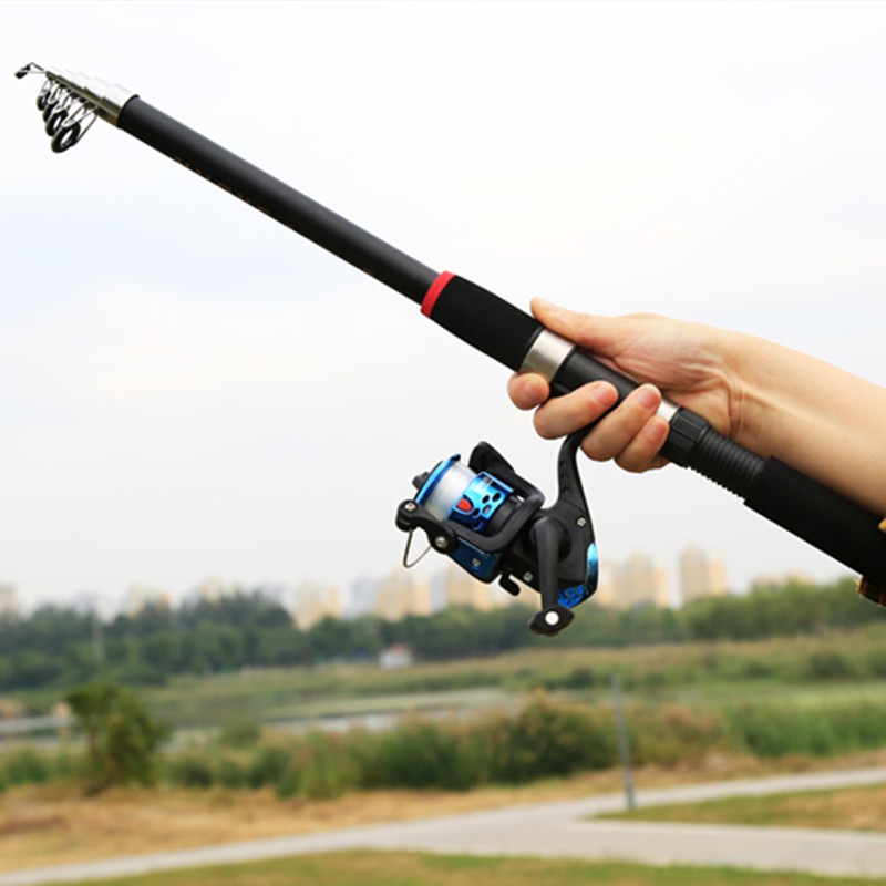 Spinng Fishing RodTelescopic Rod Carbon Fiber Spinning Fishing Rod Telescopic Joran Antena Murah Catfish Pegasus 180 CM Joran Pancing Telescopic Rod Carbon Fiber Fishing Pole Fishing Tool Fishing Gear Saltwater Freshwater Rod