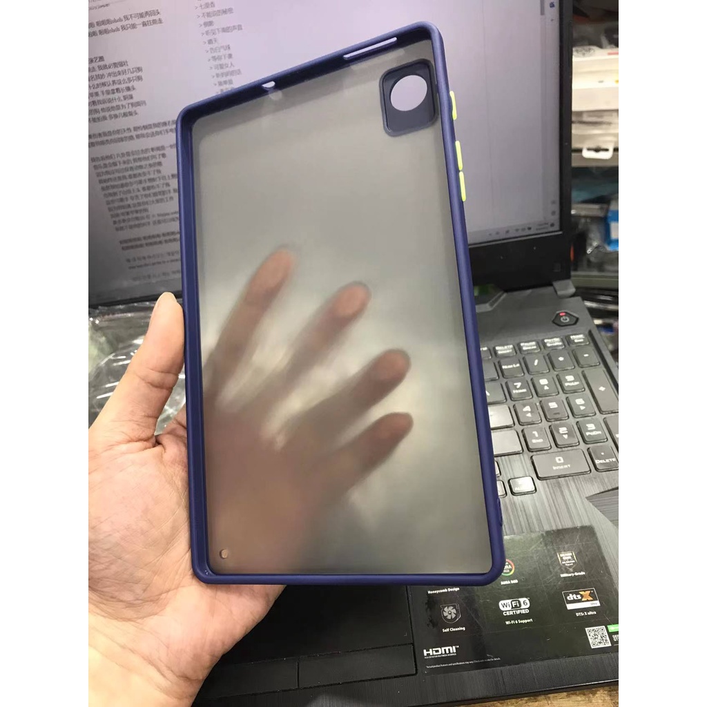 Realme Pad Mini 8.7 case dove hybrid list semi transparan best quality Frost case clear original air bag