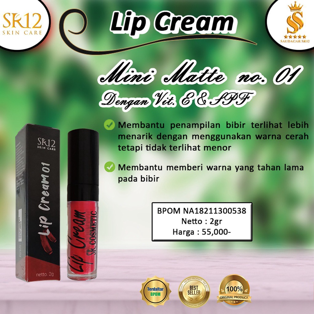 Paket make up simple Sr12 Menyempurnakan tampilan make up Natural Melindungi kulit dari paparan sinar matahari Glowing Bpom