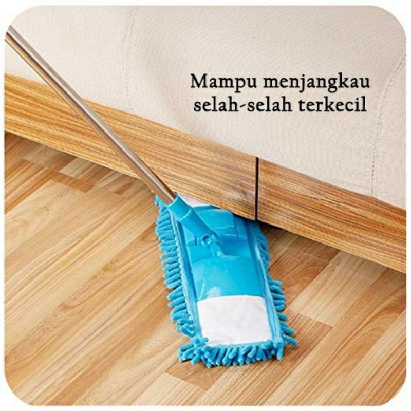 alat pel microfiber alat pel cendol sudah ada gagang sapu