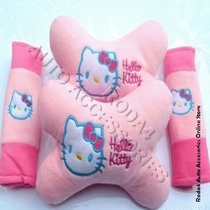 Bantal Mobil Set 2 in 1 Hello Kitty