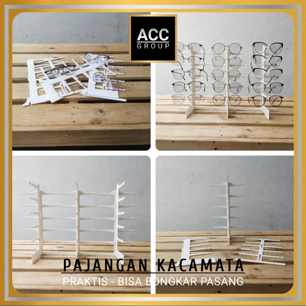 DISPLAY PAJANGAN KACAMATA PLASTIK 6 SUSUN