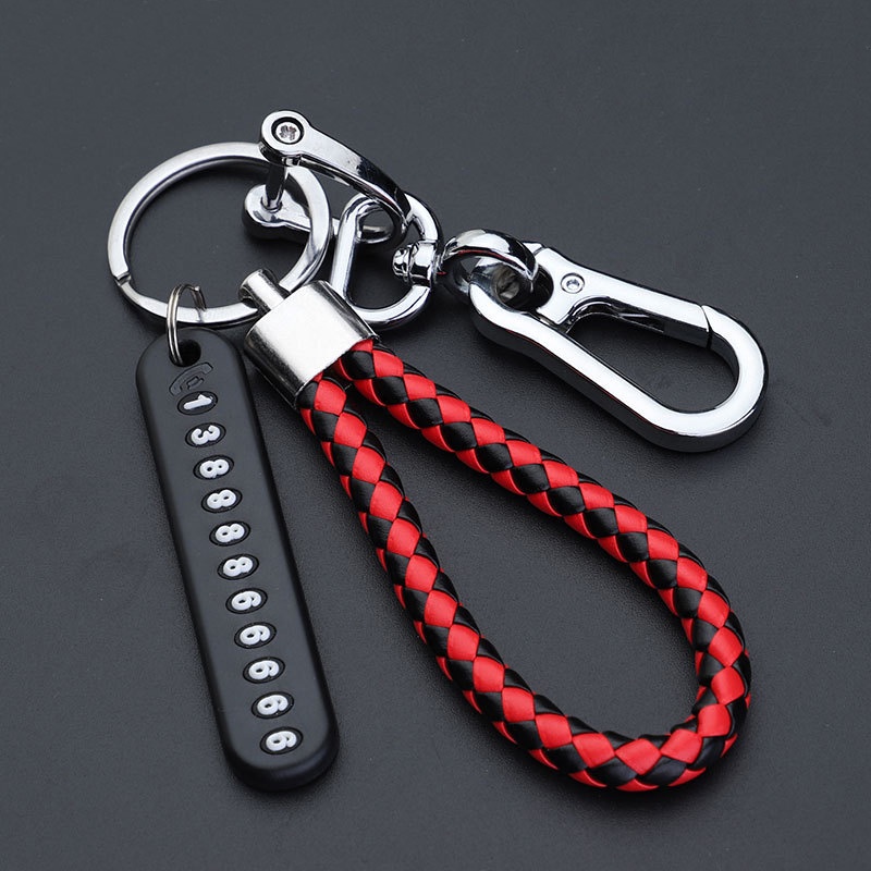 Gantungan Kunci Motor Mobil Kulit Genuine Leather Keychain Premium