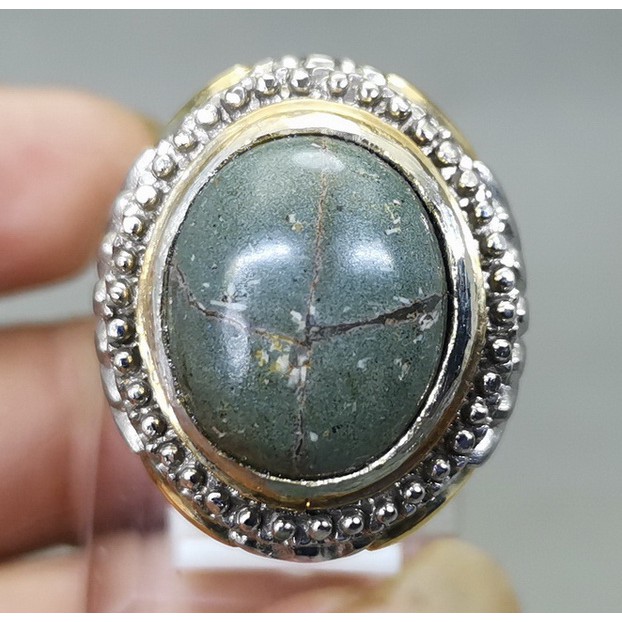 BATU CINCIN TAPAK JALAK HITAM ASLI