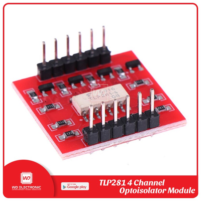 TLP281 4 CHANNEL OPTOISOLATOR MODULE