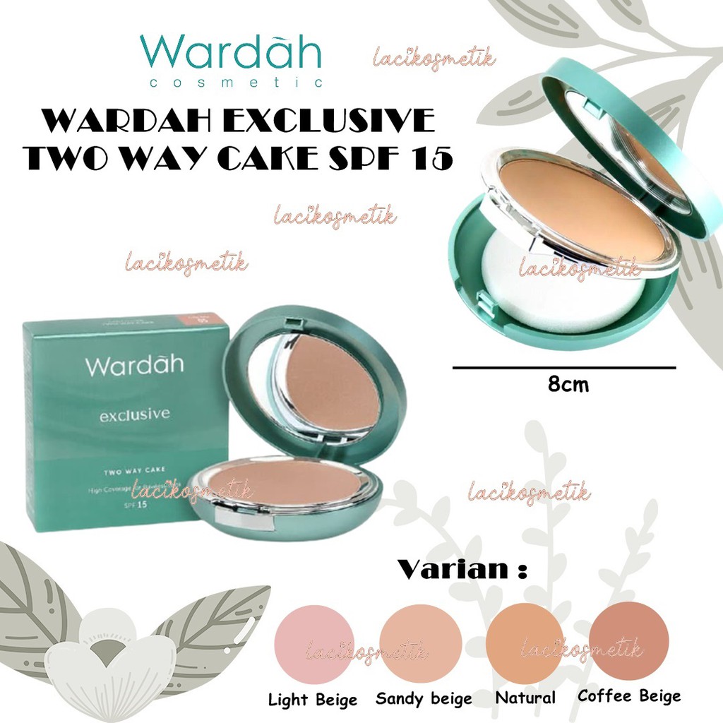 ✨LACIKOSME✨ WARDAH EXCLUSIVE TWO WAY CAKE SPF 15