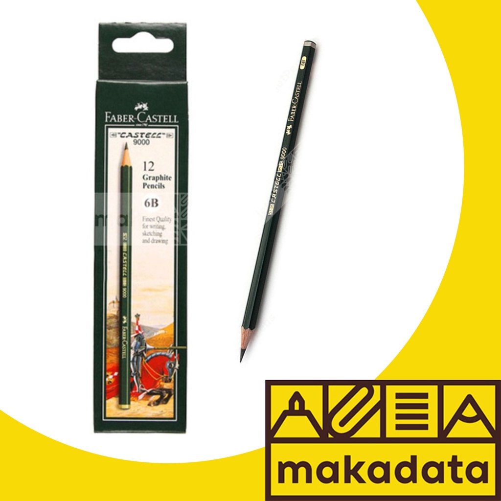 

PENCIL / PENSIL 6B FABER CASTELL (1 PACK) MURAH