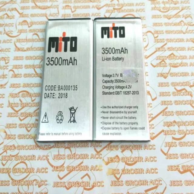 Baterai Battery Double power MITO BA-0135 BA000135 A17 Fantasy X