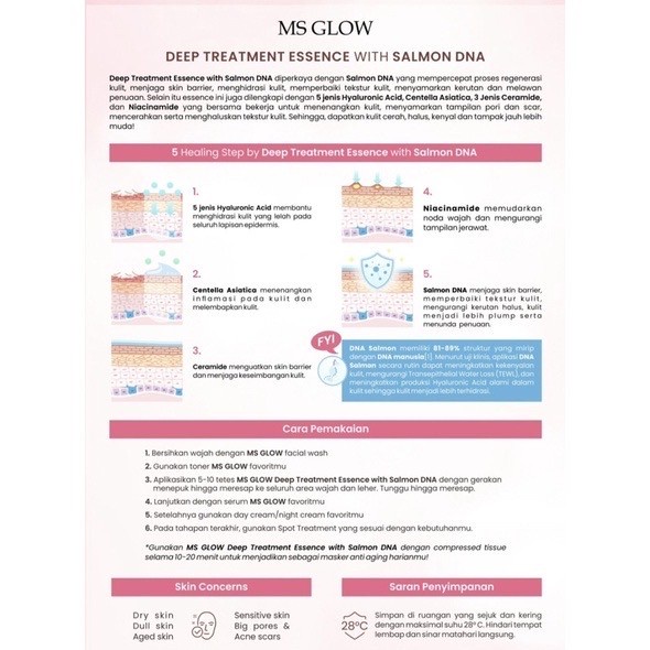 Ms Glow Deep Treatment Essence Salmon DNA