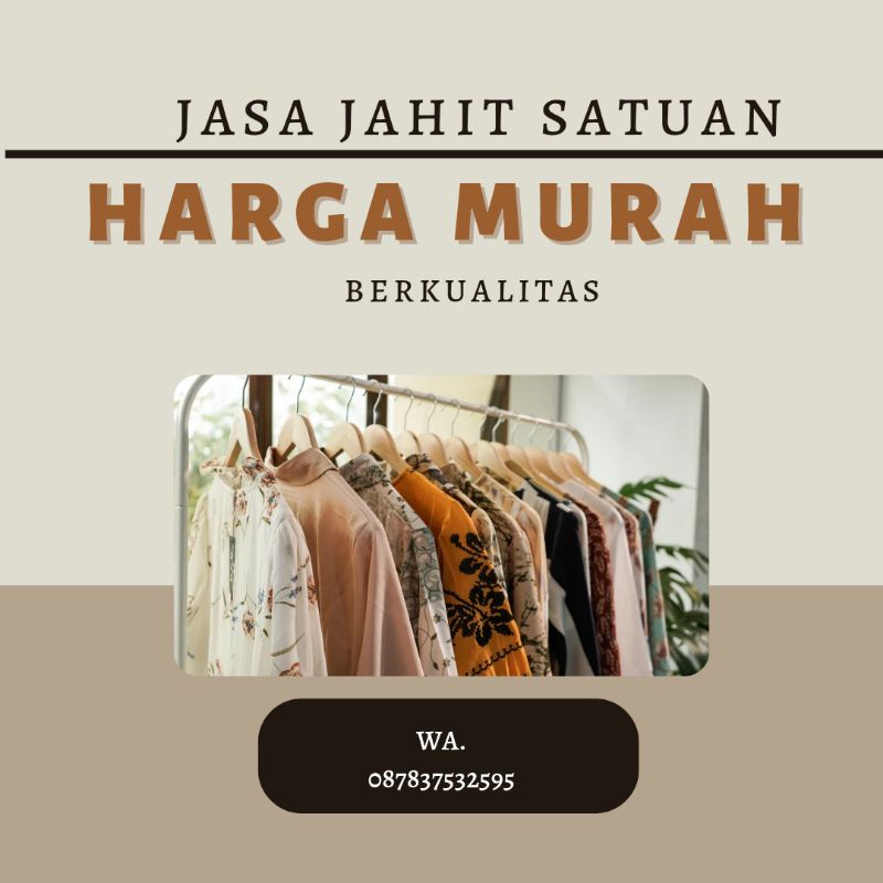 terima jahit online satuan seragam gamis kemeja