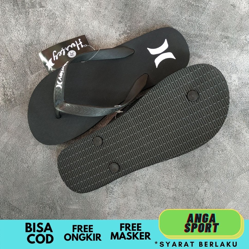 SANDAL JEPIT PRIA HURLEY / SENDAL COWOK JEPIT DISTRO KEREN / SANDAL SURFING PANTAI PREMIUM