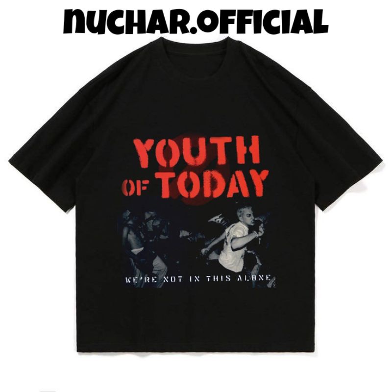 KAOS/T-SHIRT HITAM BAND YOUTH OF TODAY UNISEX
