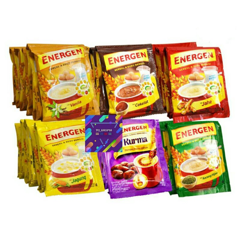

ENERGEN Sereal Susu All Variant 1 Renceng (10 sashet x 32 gr)