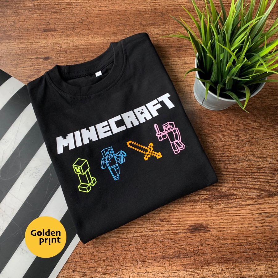 Kaos minecraft / minecraft tshirt / kaos lego size dewasa