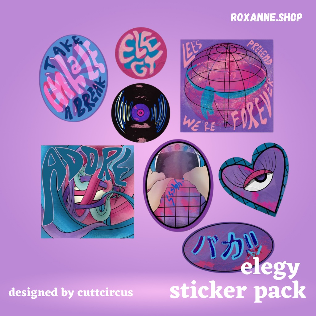

AESTHETIC STICKER UNTUK HP / STICKER LAPTOP / STIKER JURNAL / STIKER DECO (Code: Elegy Pack)