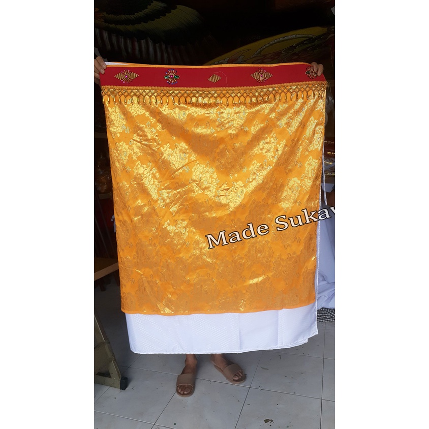 Kain Wastra bali 200cm x 120cm lapis 2 variasi hiasan sabuk manik mote