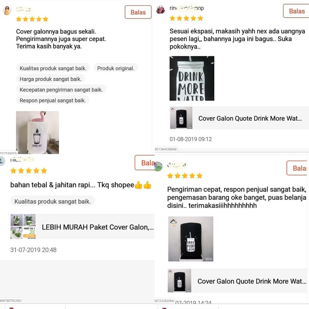 COVER GALON SARUNG GALON 2in1 MOTIF MINIMALIS UNTUK GALON ATAS BAWAH