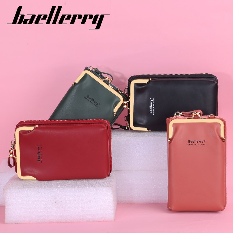 Baellerry Tas Selempang Wanita Kulit Tas Selempang Mini Tas HP Wanita Cewek Tas Mini Import 66.ID