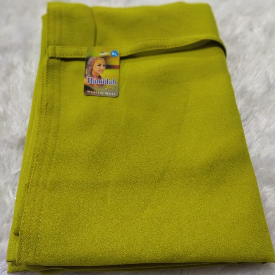 KERUDUNG BERGO MARYAM JUMBO XL MOSCREPE HIJAB BERGO MARYAM JUMBO MOSCREPE-LIME