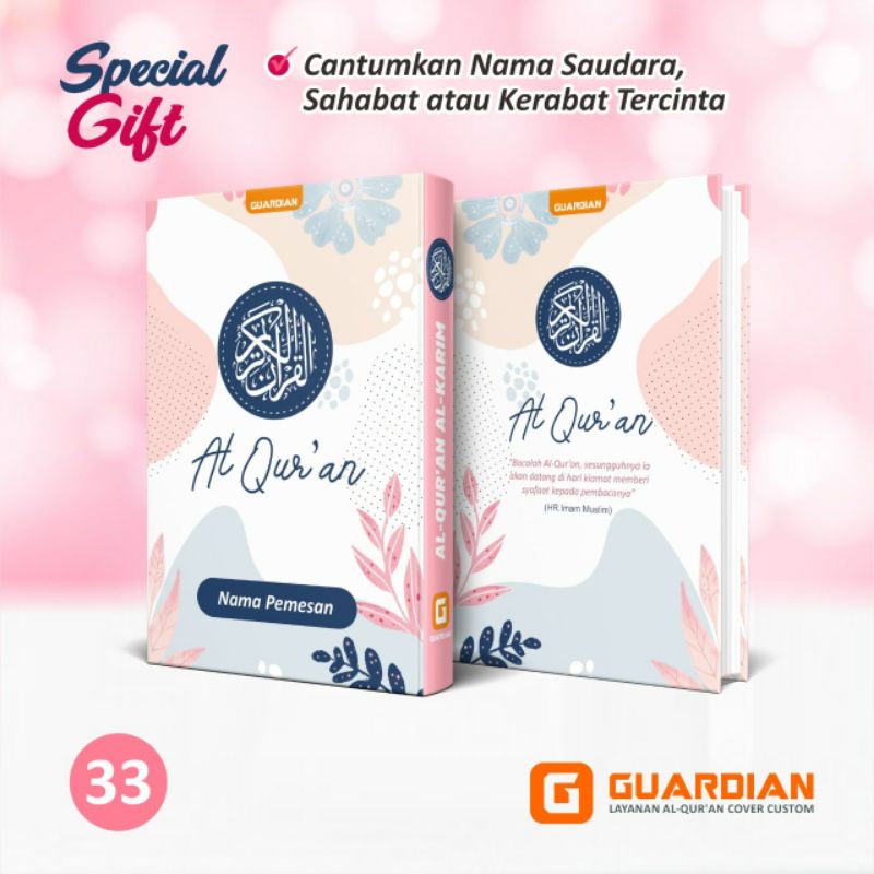 Al Quran Custom Cover / Al Quran Kado / Al Quran Hadiah / Al Quran Wanita / Al Quran Mahar
