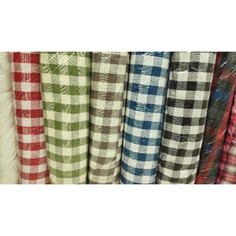 Kain Linen Kotak Premium Checkered