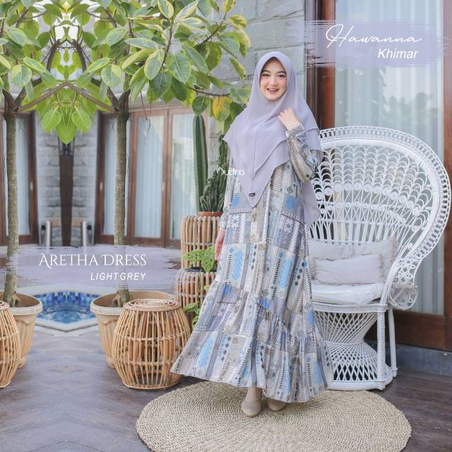 Aretha Dress Audina - Busui - Gamis Saja