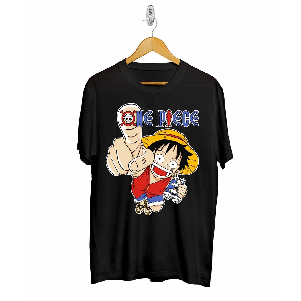 Kaos murah Kaos distro murah baju  distro pria t-shirt murah combed30s one piece tunjuk