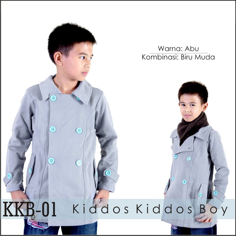 Jaket Anak Laki / Pria Korea Muslimah Hoodie Blazer Ribbon Terbaru Terlaris Korean KKB-01
