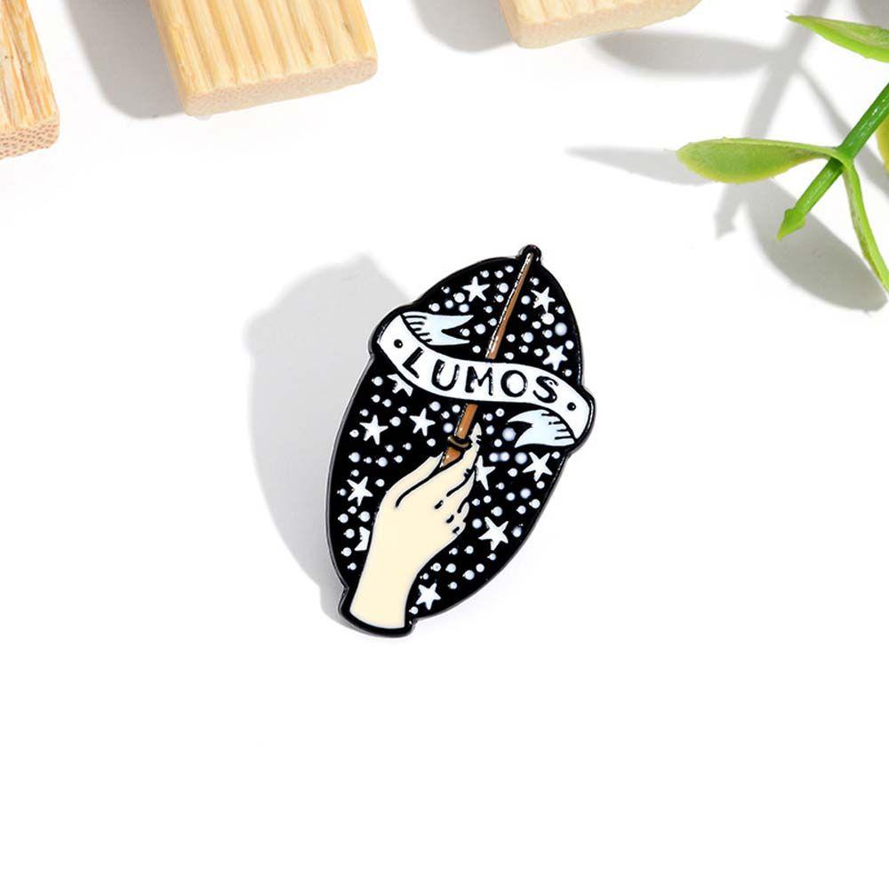 Mxbeauty Kalila Tongkat Ajaib Bros Hadiah Untuk Anak-Anak Kartun Pesulap Lucu Starry Travel Commemorative Lapel Pin Enamel Pin