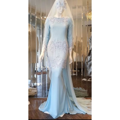 gaun pengantin muslimah malaysia gaun walimah gaun akad wedding dress muslimah