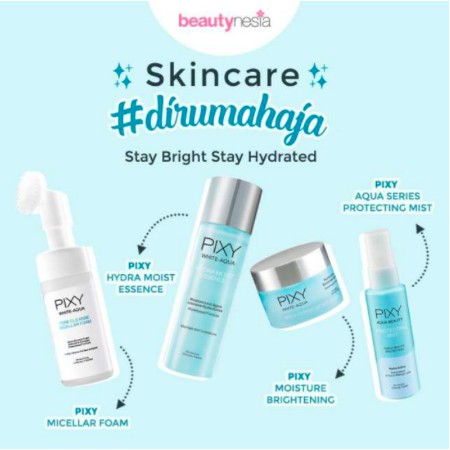 PIXY White Aqua Series | Day Cream Night Sleeping Mask Face Wash Serum Essence