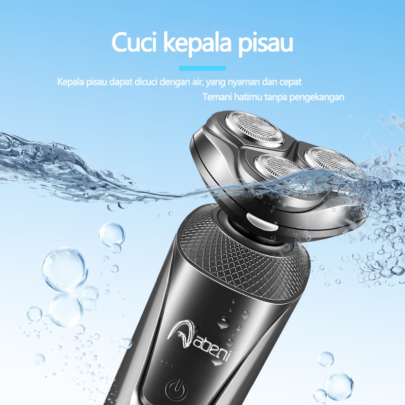 Abeni Alat Cukur Jenggot Elektrik 3 In 1 Shaver Listrik Kumis Bulu Hidung