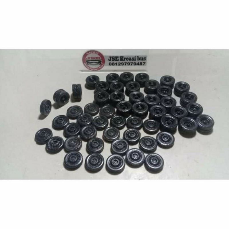 Roda Resin untuk Miniatur bus skala 64