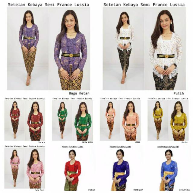 Setelan kebaya semi francis lusia/cempaka kebaya bali kebaya wisuda
