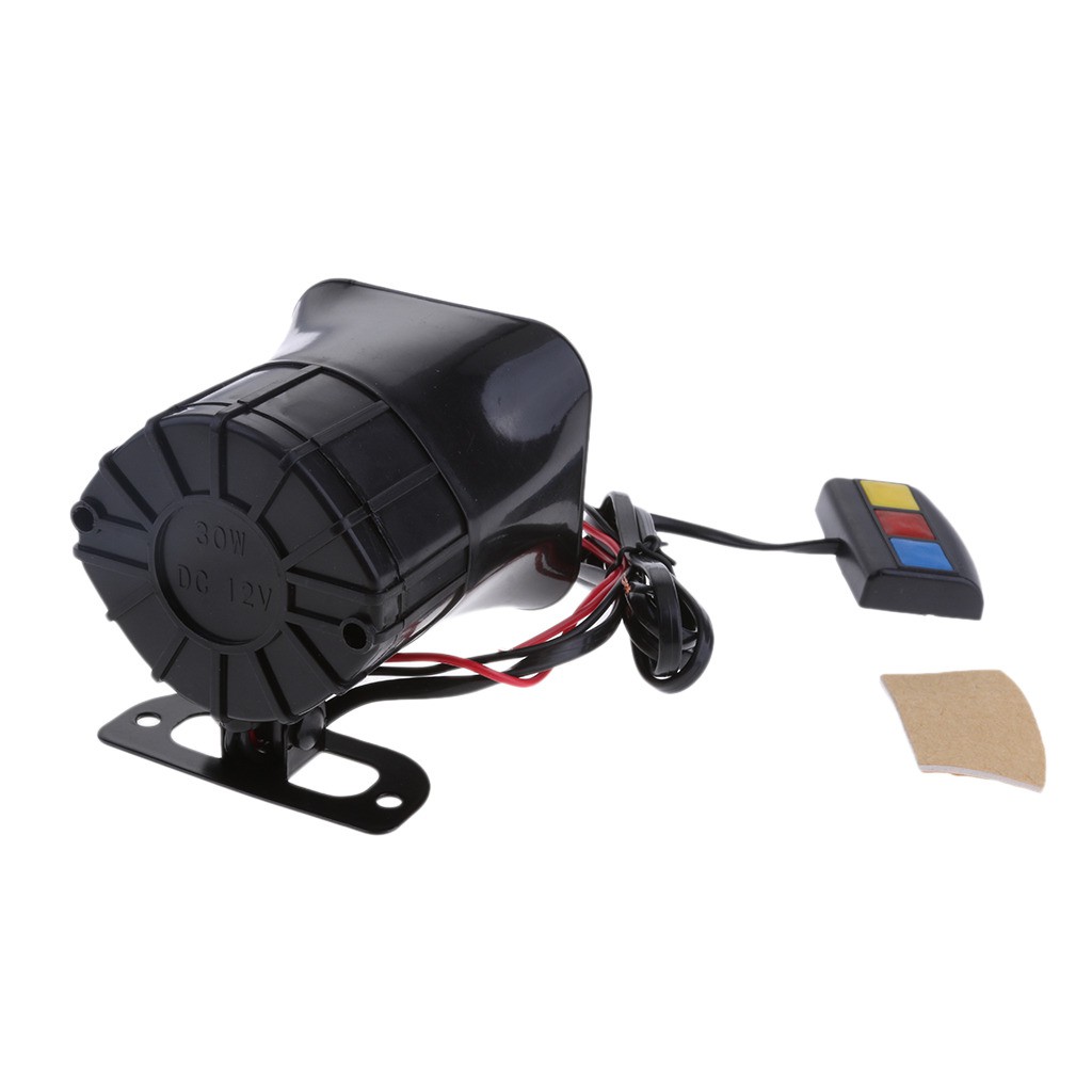 ZKXX Klakson Sirine Polisi Loud Speaker 4 Tone 30W - KX-5004 - Black