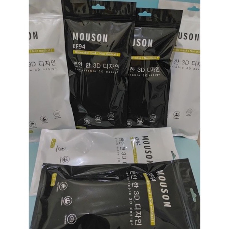 masker kf94 mouson / masker kf mouson 4ply isi 10pcs Daily protective mask import kemasan pack