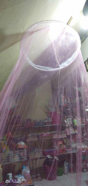Kelambu Tempat Tidur Anti Nyamuk Bulat Gantung