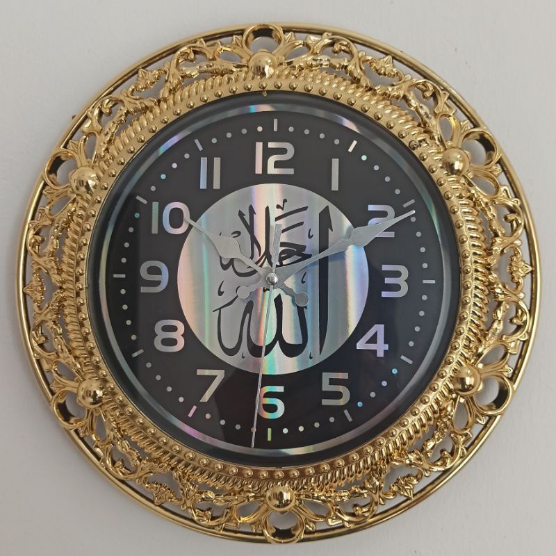 jam dinding unik kaligrafi Arab