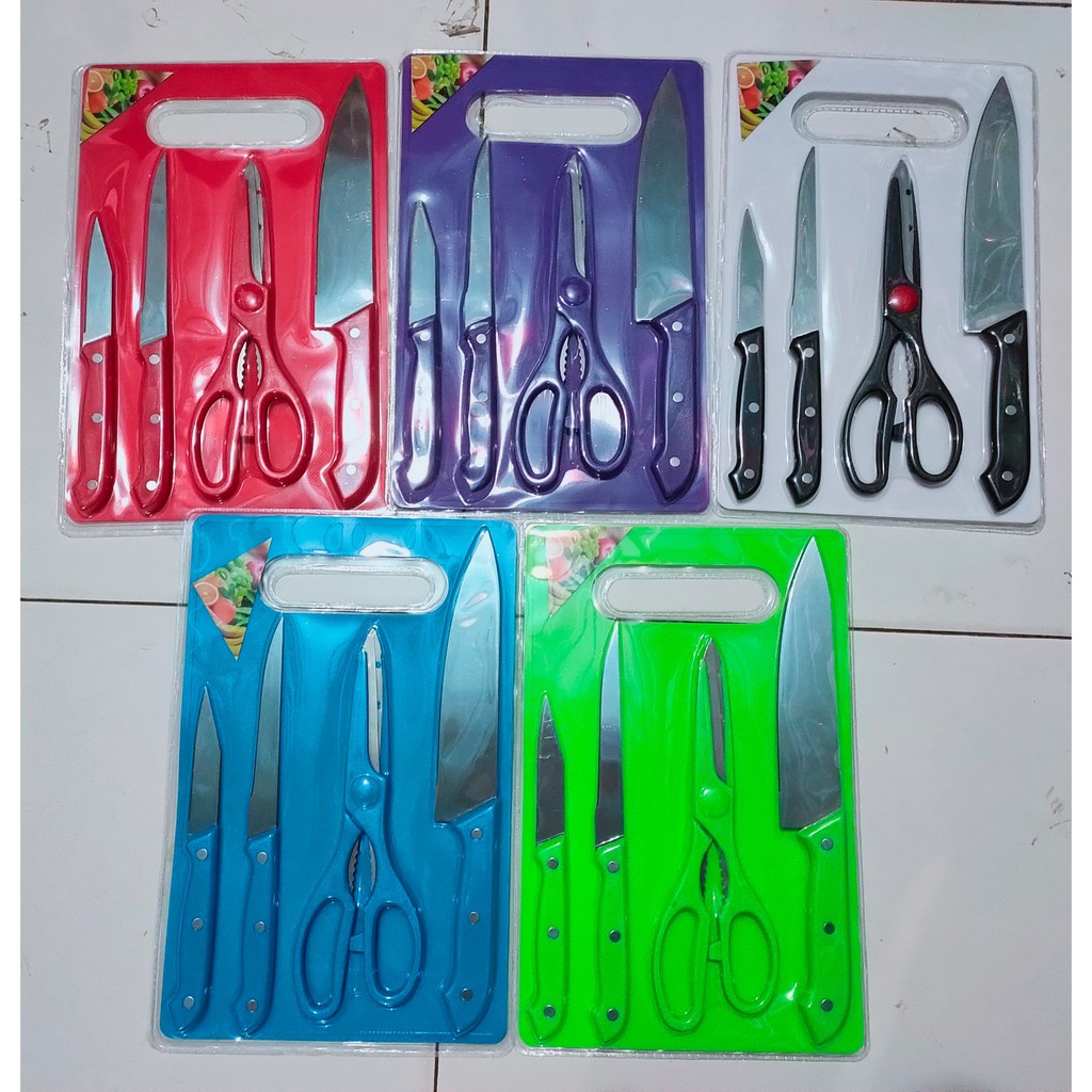 pisau set talenan 5 pcs packing mika
